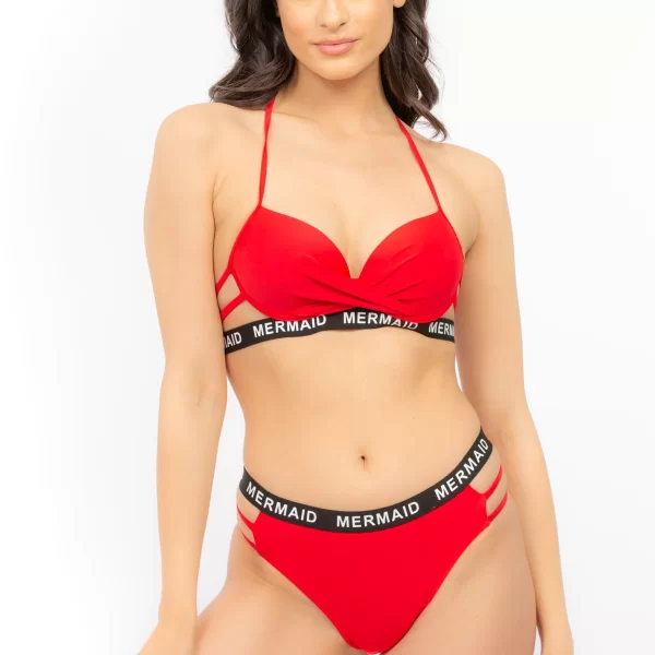 ΜΑΓΙΟ ΜΠΙΚΙΝΙ ΜΕ ΜΠΑΝΕΛΑ m3361k ΚΟΚΚΙΝΟ