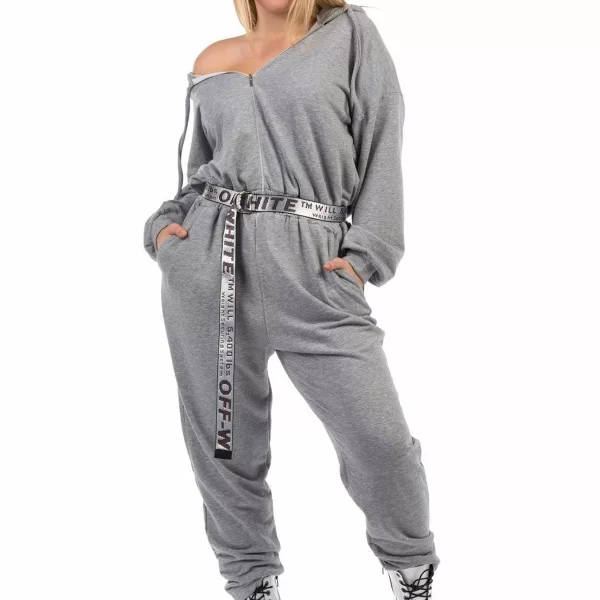 ΟΛΟΣΩΜΗ ΦΟΡΜΑ ΦΟΥΤΕΡ ΜΕ ΚΟΥΚΟΥΛΑ plus211011p ΓΚΡΙ