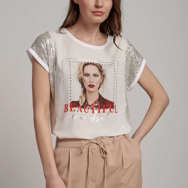 TSHIRT ax49196 ΛΕΥΚΟ