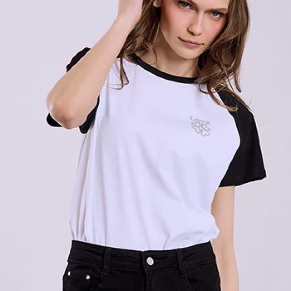 T-shirt με strass Love SQ7642.4055+1