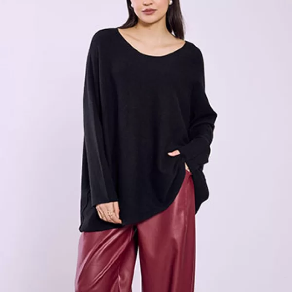 Πουλόβερ μακρύ oversized SQ7587.4920+1