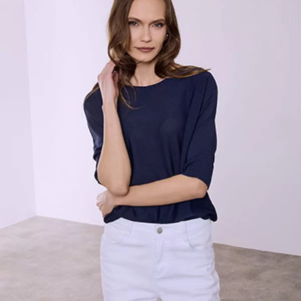 Πουλόβερ με ελαφριά πλέξη SQ7561.4977+7