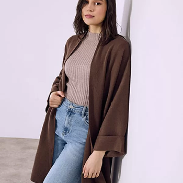 Ζακέτα με γυριστό μανίκι SQ7568.5623+4