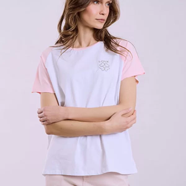 T-shirt με strass Love SQ7642.4055+3