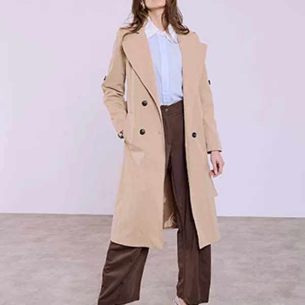 Καπαρντίνα με αποσπώμενη ζώνη SQ7702.7130+1