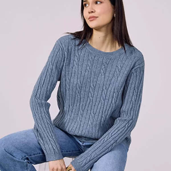 Πουλόβερ με ανάγλυφες λεπτομέρειες SQ7568.4072+4