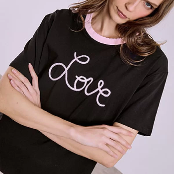 T-shirt με διχρωμία SQ7642.4126+6