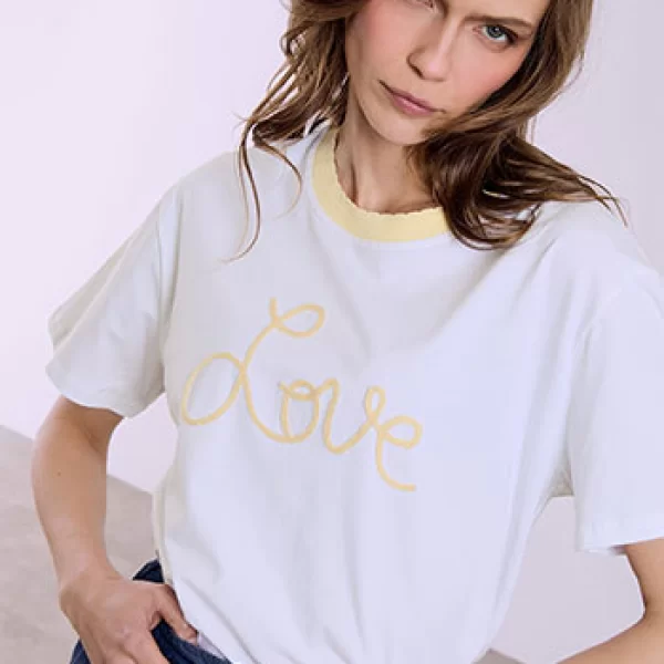 T-shirt με διχρωμία SQ7642.4126+3