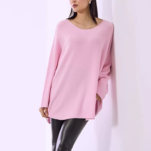 Πουλόβερ μακρύ oversized SQ7587.4920+4