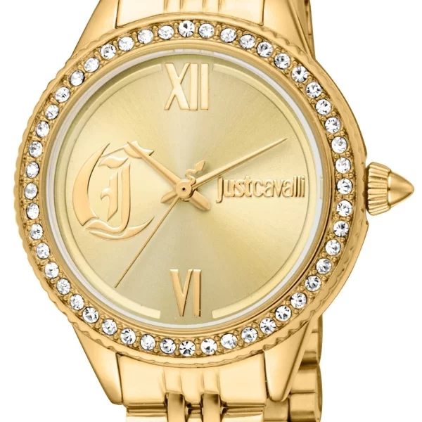 JUST CAVALLI Glam Chic Crystals - JC1L316M0055, Gold case with Stainless Steel Bracelet