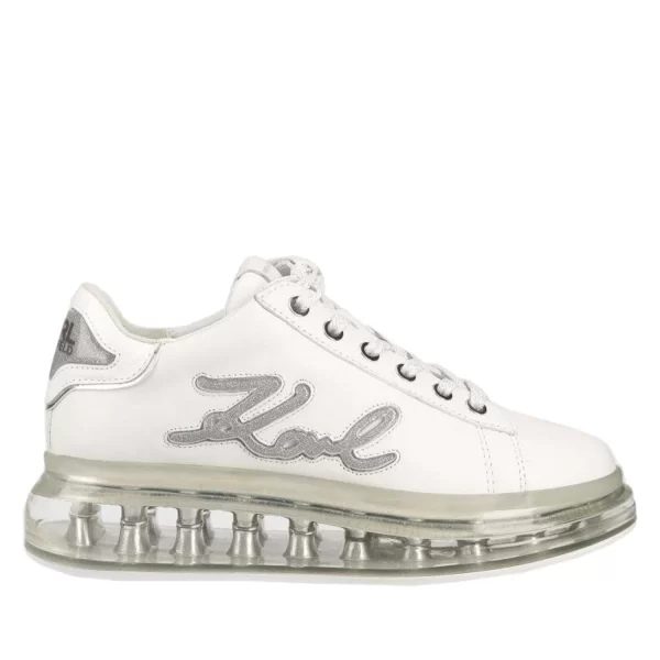 Γυναικεία Δερμάτινα Signi Graident Sneakers Λευκά Karl Lagerfeld KL62610F-01S WHITE