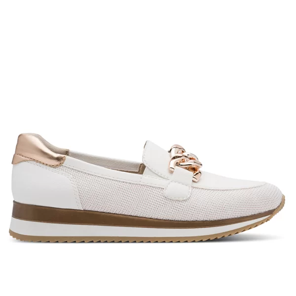 Jana Softline ΓΥΝΑΙΚΕΟ LOAFER 8-24766-42 152 WHITE/ROSEGOLD