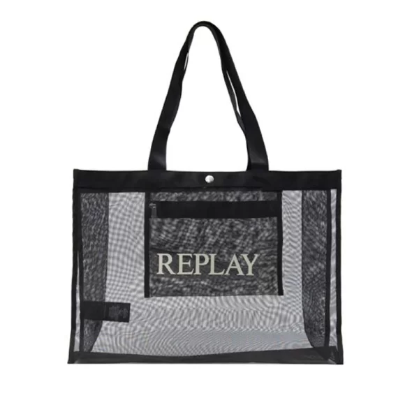 REPLAY ACC. LEATHER WOMAN FW3727.000.A0703B 0098 BLACK