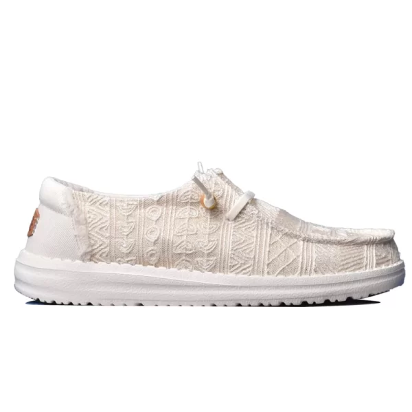 HEYDUDE ΓΥΝΑΙΚΕΙΟ Wendy Crochet Lace 43112 19B White/Gold