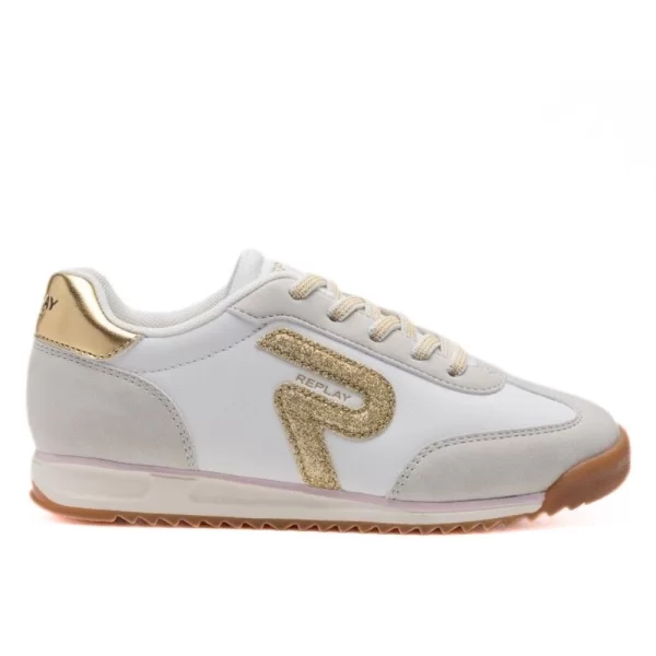 REPLAY ΓΥΝΑΙΚΕΙΟ SNEAKER YARD JR GBS98 .202.C0002S 070 WHITE GOLD