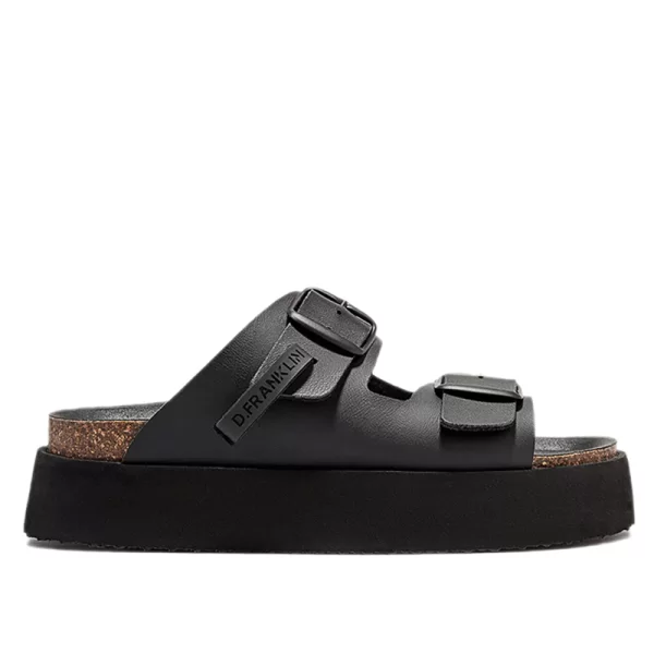 D.FRANKLIN ΓΥΝΑΙΚΕΙΟ VIBE SANDALS BUCKLE PLATFORM CHAMPION DFSH414004 BLACK
