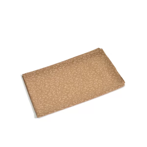 Μπεζ φουλάρι με animal μοτίβο