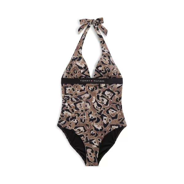 Ολόσωμο μαγιό Original Logo Halterneck Swimsuit