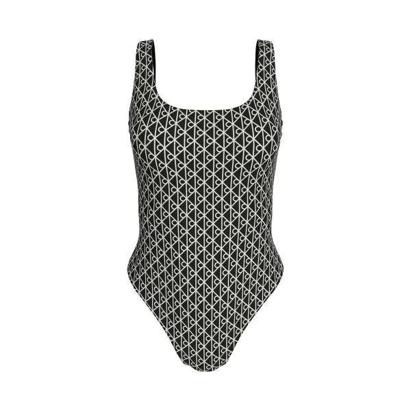 Μαγιό ολόσωμο με ανοιχτή πλάτη - CK Icon