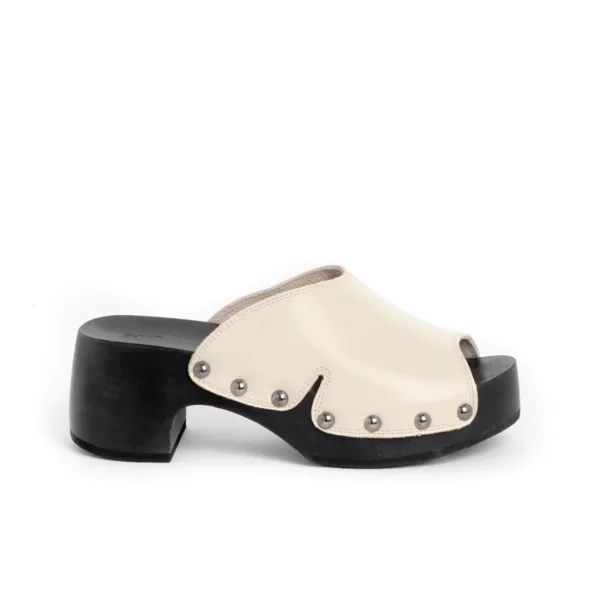 Mules Off White/Black Pescura Wave Sr