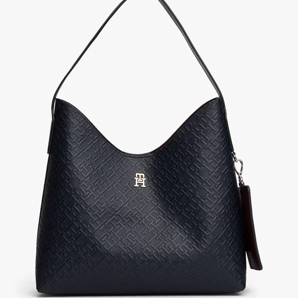 TOMMY HILFIGER TH ICON SHOULDER BAG MONO AW0AW18141-DW6 DarkBlue