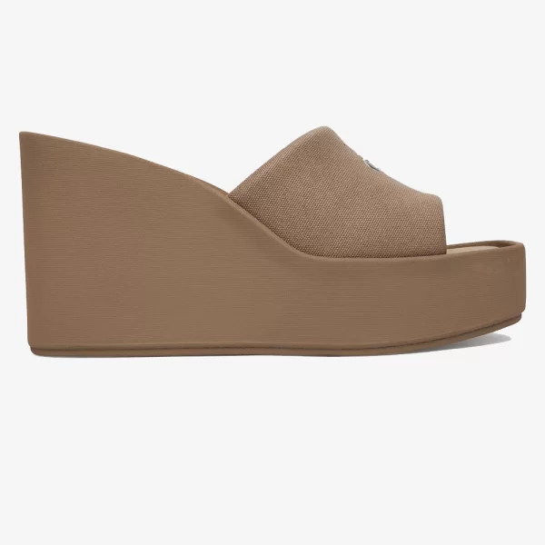 CALVIN KLEIN JEANS WEDGE 70 SNDL CANV MG HW0HW03134-PBO Camel