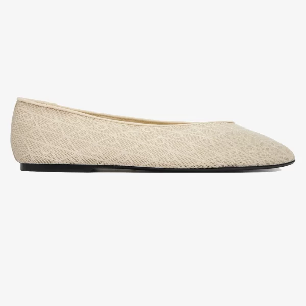 CALVIN KLEIN SQUARE BALLERINA AOP MESH HW0HW02937-PDV Biege