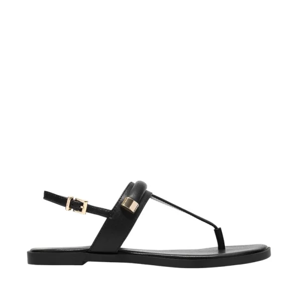 Γυναικεία πέδιλα Clarks Erisia Post 26186627 μαύρο δέρμα