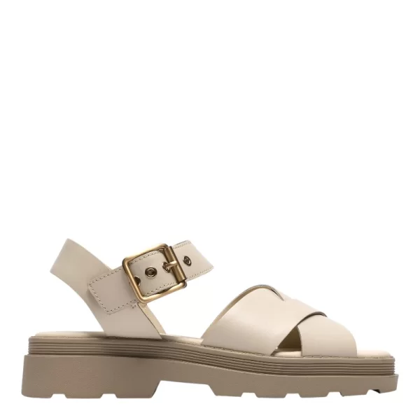 Γυναικεία πέδιλα Clarks Orinoco3 Cross 26186092 μπεζ δέρμα