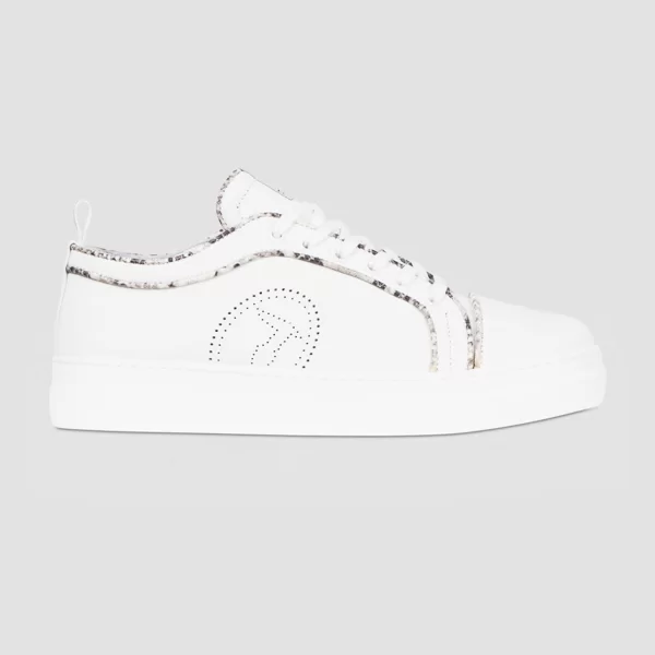 Trussardi γυναικεία sneakers με διάτρητο logo και μεταλλιζέ λεπτομέρειες - 79A00588-9Y099999 Μπεζ
