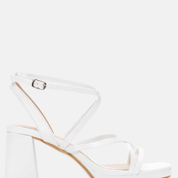 Πέδιλα με Χιαστί Λουράκια - Λευκό