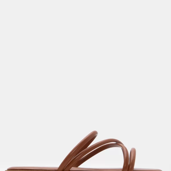 LUIGI DESIGN - Flat Σανδάλια με Λουράκια - Κάμελ