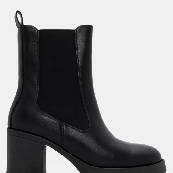 Μποτάκια Chelsea με Τακούνι - Μαύρο