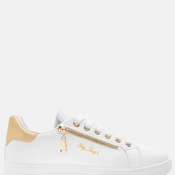 Sneakers με Διακοσμητικό Φερμουάρ - Χρυσό