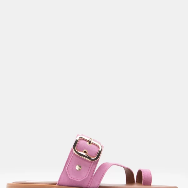LUIGI DESIGN - Flat Σανδάλια με Λουράκια - Ροζ