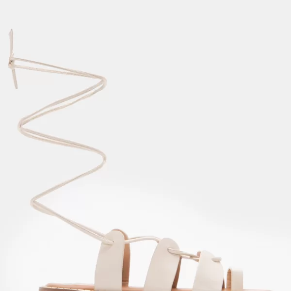 LUIGI DESIGN - Flat Σανδάλια Gladiator - Μπεζ