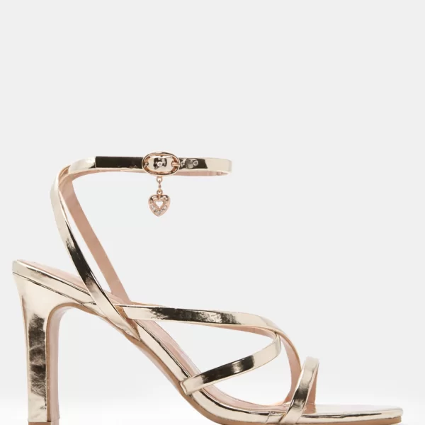 LUIGI DESIGN - Πέδιλα με Λουράκια & Χιαστί Μπαρέτα - Χρυσό