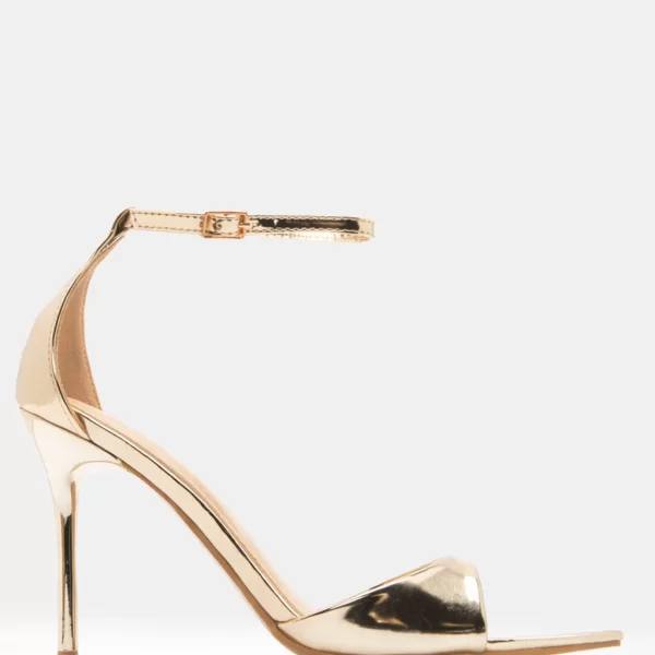 LUIGI DESIGN - Πέδιλα Μυτερά με Μπαρέτα - Χρυσό