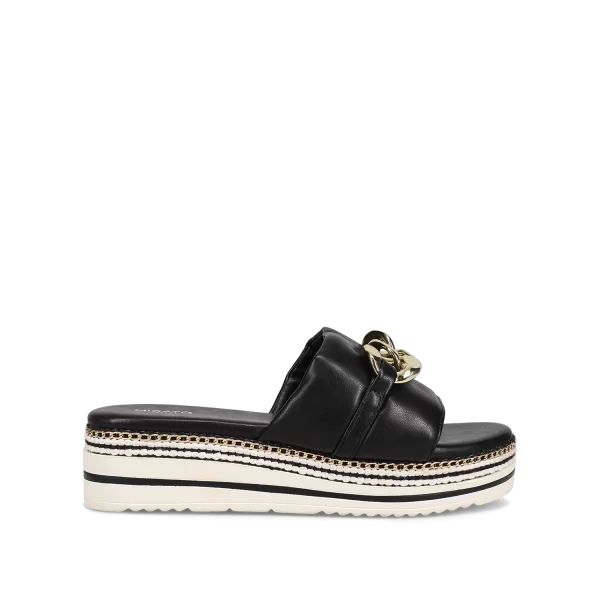 Μαύρο flatform σανδάλι