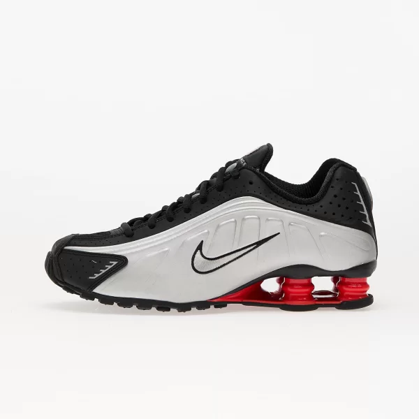 Sneakers Nike Shox R4 Black/ Mtlc Silver-Lt Crimson EUR 47
