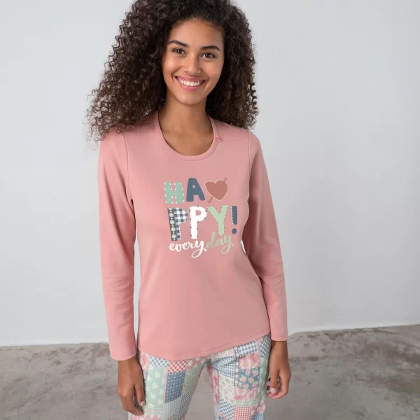 Vamp Πυτζάμα με Μακρύ Μανίκι