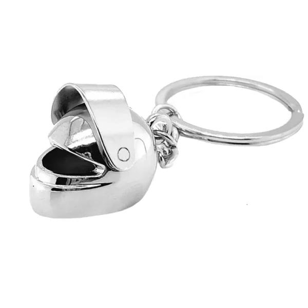 Jt Προσωποποιημένο Μπρελόκ Κράνος Μοτοσυκλέτας Ατσάλινο Ασημί