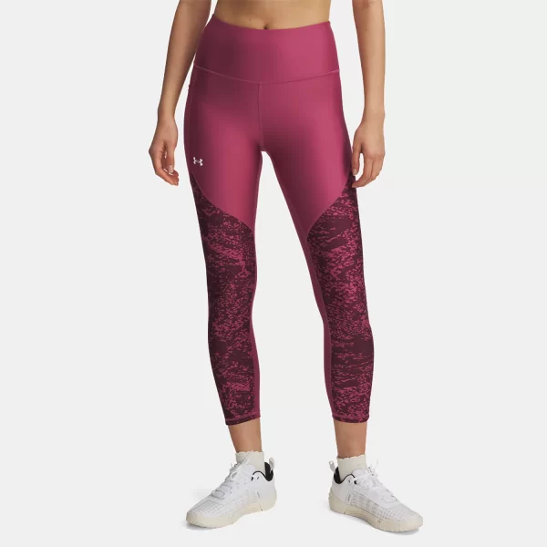 UNDER ARMOUR TECH PRINTED PANEL ANKLE LEGGINGS ΡΟΖ