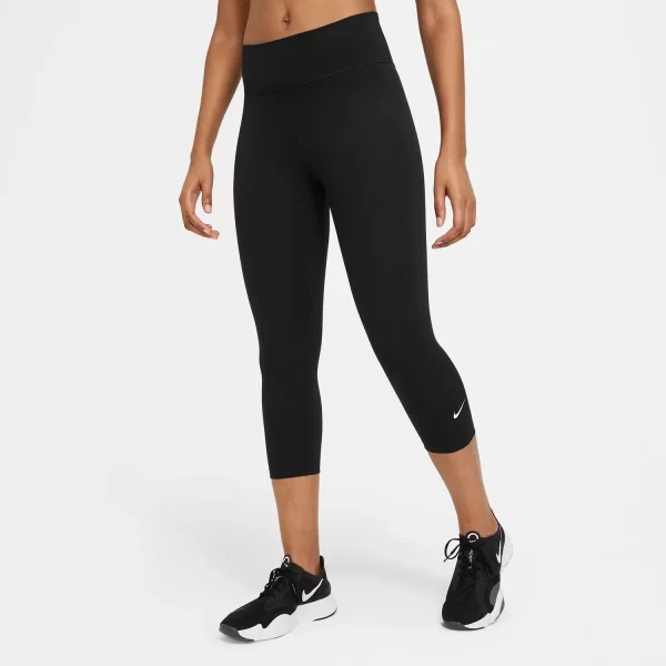 NIKE ONE CAPRI TIGHTS ΜΑΥΡΟ