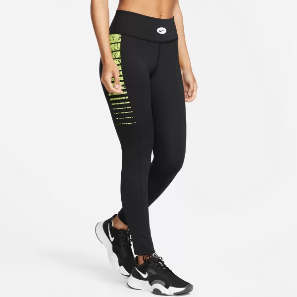 NIKE DRI-FIT ONE ICON CLASH TRAINING LEGGINGS ΜΑΥΡΟ