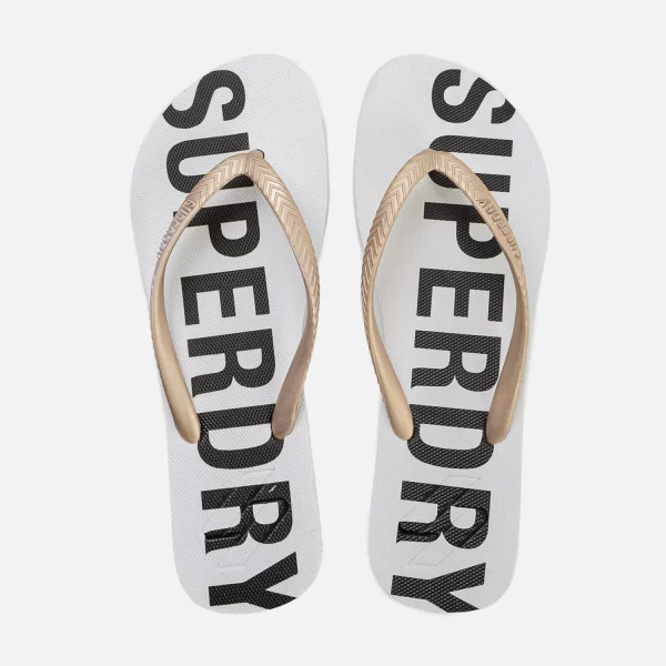 WOMEN'S SUPERDRY CODE ESSENTIAL FLIP FLOPS ΑΣΠΡΟ