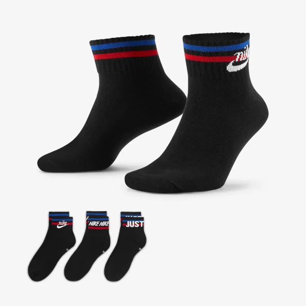 NIKE ESSENTIAL ANKLE SOCKS ΜΑΥΡΟ
