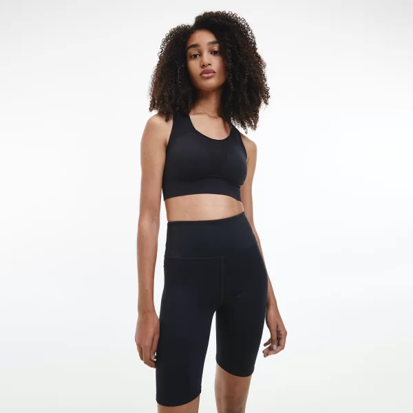 CALVIN KLEIN MEDIUM SUPPORT SPORTS BRA ΜΑΥΡΟ