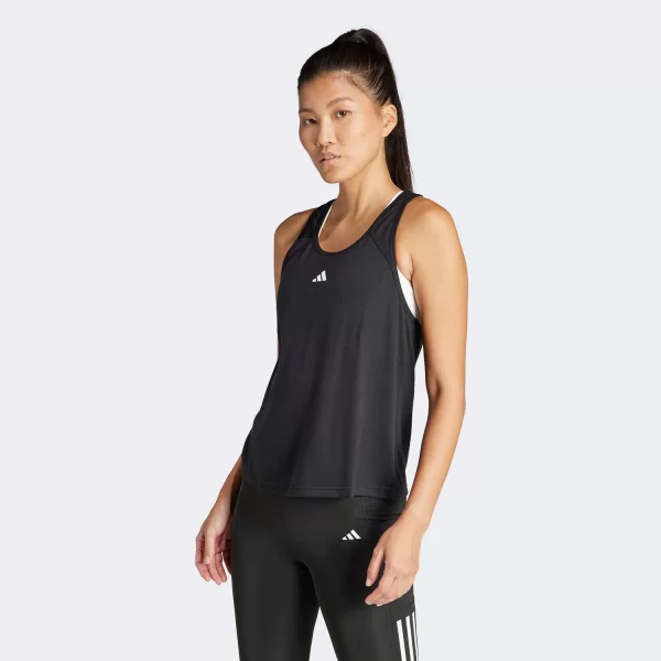 ADIDAS TRAIN ESSENTIALS MINIMAL BRANDING RACERBACK TANK TOP ΜΑΥΡΟ