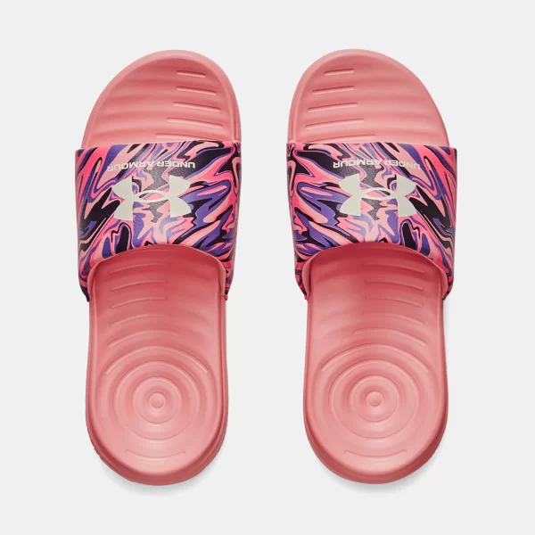 UNDER ARMOUR WOMEN'S ANSA FIXED GRAPHIC SLIDES ΡΟΖ
